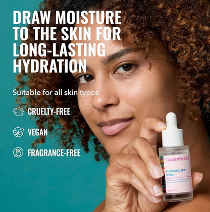 Good Molecules Hyaluronic Acid Serum - 1% Hyaluronic Acid Non-greasy Ultra Hydrating Serum, Facial Moisturizer for Plumper Skin, Skin Care for Face
[$19.99]